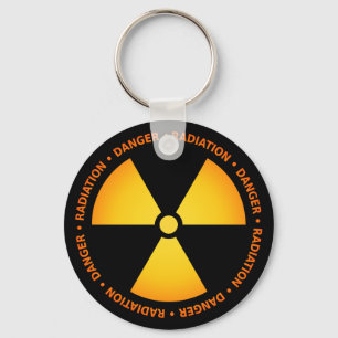 Utstrålningssymbol Keychain Nyckelring