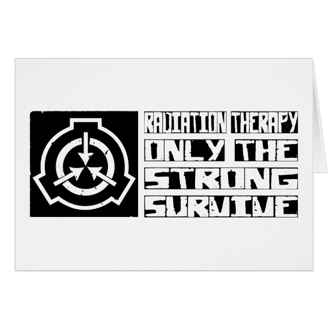 Utstrålningsterapi överlever hälsningskort (Framsidan Horizontal)