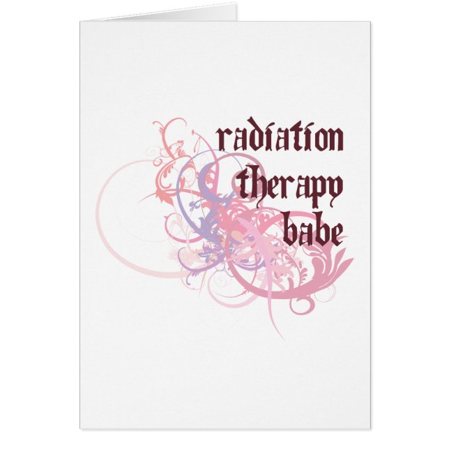 UtstrålningsterapiBabe Hälsningskort (Framsidan)
