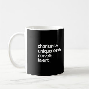 Utstrålningunikhetnerv och talang kaffemugg
