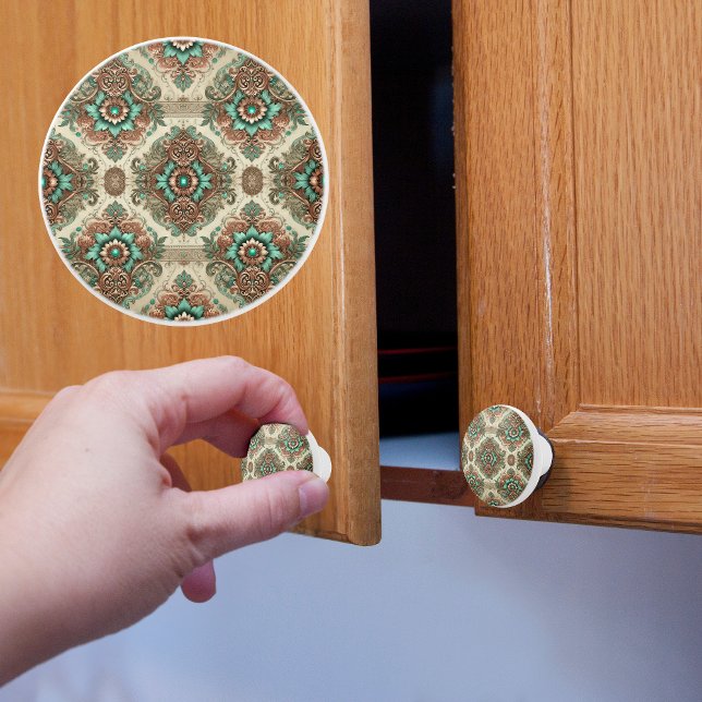 Utstuderad traditionell blommig knopp (Skapare uppladdad)