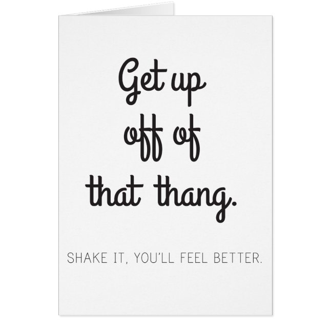 Utstyrsel av av den thang hälsningskort (Framsidan)