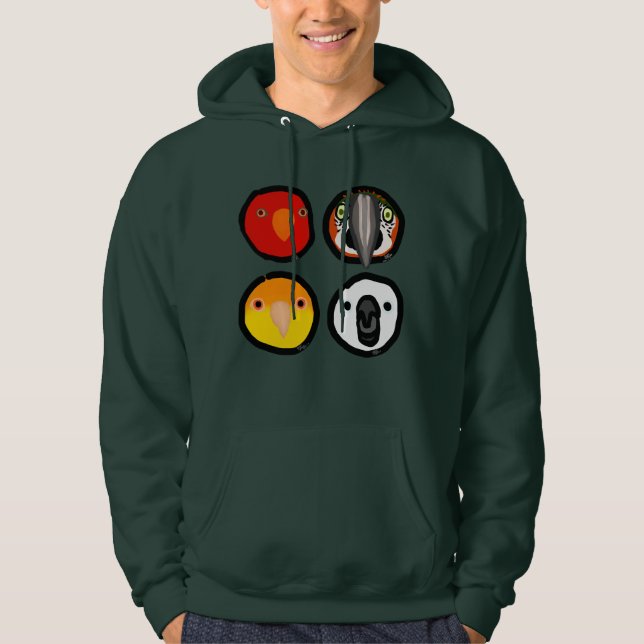 Utsumis familjefågel hoodie (Framsida)