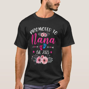 Uttagen Till Nana Est. 2025 Rolig Blommig Mors Dag T Shirt