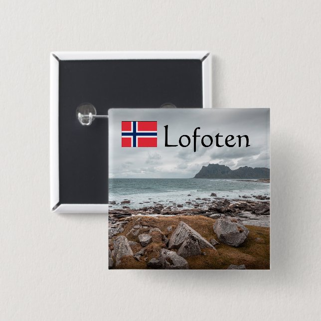 Uttakleiv Lofoten Knapp (Framsida & baksida)