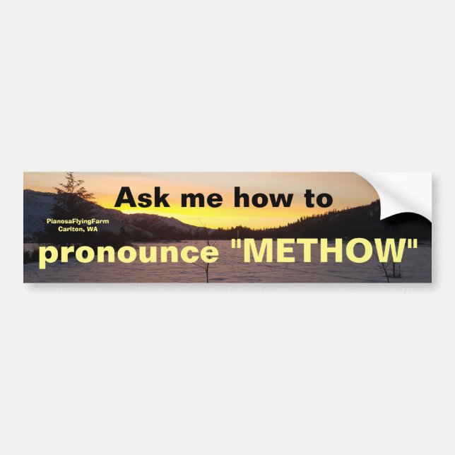 Uttala "den Methow" bildekalet Bildekal (Framsidan)
