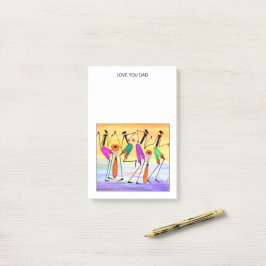 Uttalande av lycka efter det att den har skrivits post-it block