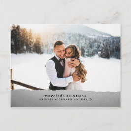 Uttalande om den gifta jul-bröllop-jul vykort