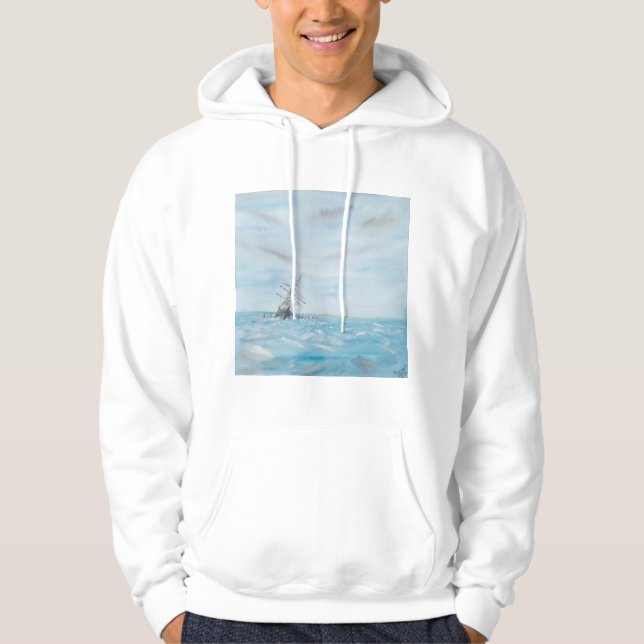 Uttålighet som fångas av Antarcticisen. Målat Hoodie (Framsida)