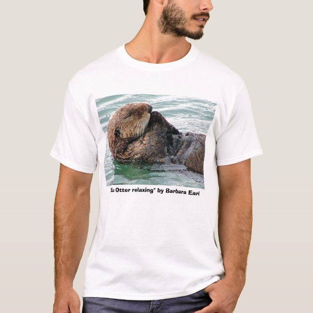 utter 117c, "havsutter som kopplar av" vid den tee shirt (Framsida)