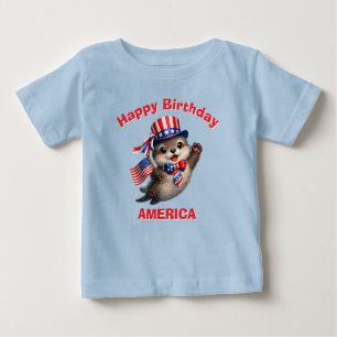 Utter (5ac) Patriotisk Barn T-Shirt