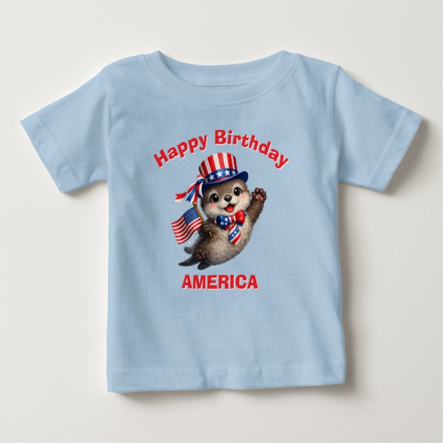 Utter (5ac) Patriotisk Barn T-Shirt (Framsida)