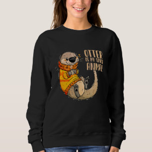 Utter är mitt andliga djur söta havsutter djur t shirt