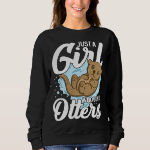 Utter för havsutter ferret fisk utter djur t shirt