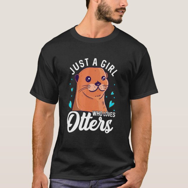 Utter   För havsutter iller fisk utter djur  2 T Shirt (Framsida)