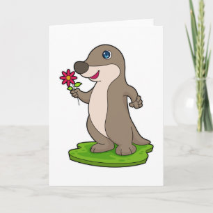 Utter med blomma kort