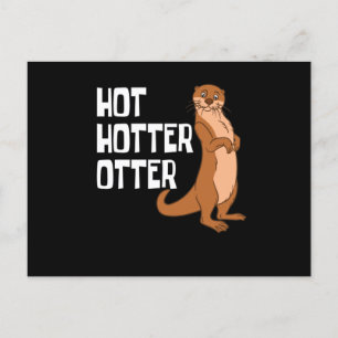 Utter och havsuttrar varma varmare utter helg vykort