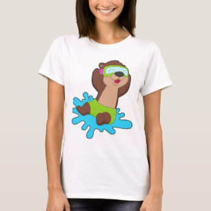 Utter Simmande Simbassängglasögon Sommar T Shirt