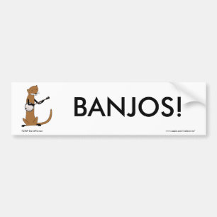 Utter som leker banjoen bildekal