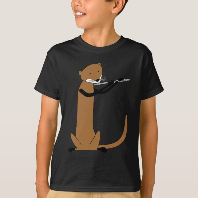 Utter som leker flöjten tee shirt (Framsida)