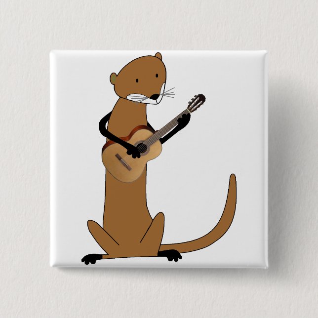 Utter som leker gitarren knapp (Framsida)
