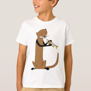 Utter som leker trumpeten t shirt