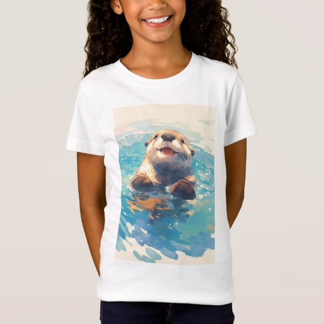 Utter som stänker genom solsken t shirt (Framsida)