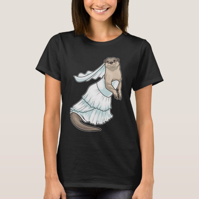 Utterbrudklänning Bröllop T Shirt (Framsida)