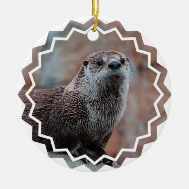 Utterfotoprydnad Julgransprydnad Keramik (Framsidan)