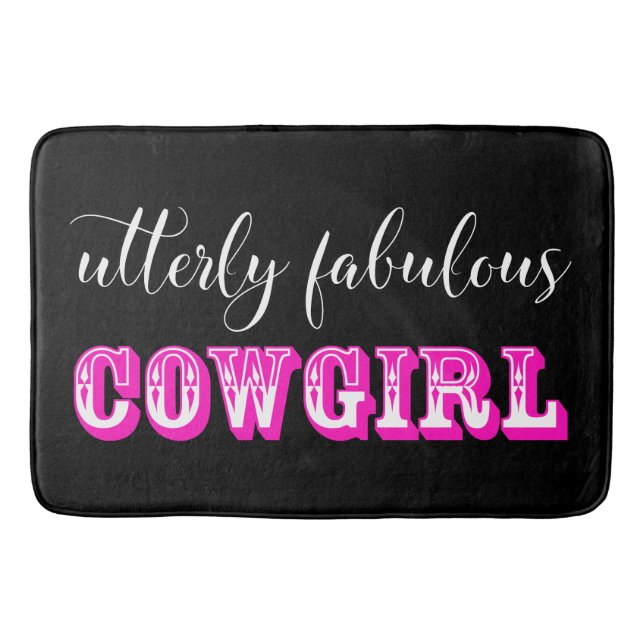Utterly Fabulous ’COWGIRL’ Badrumsmatta (Framsidan)