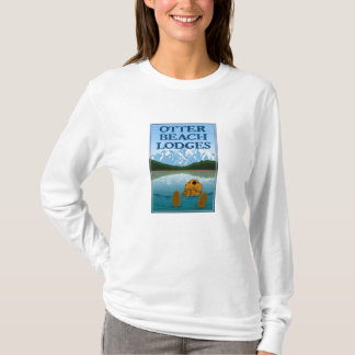 Utterstranden inkvarterar long muffa kvinna t shirt