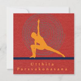 Utthita Parsvakonasana konstkort Julkort