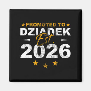 Uttnämnd till dziadek 2026 rolig ny farfar-avslöja magnet