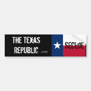 Utträda ur!! Den Texas republiken Bildekal