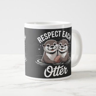 Uttrar respekterar varandra roligt jumbo mugg