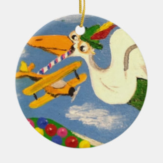 Uttröttad Willie prydnad Julgransprydnad Keramik