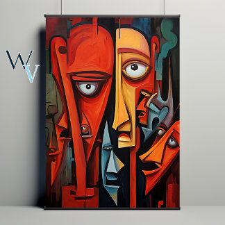 Uttryck Ansikte Art Poster