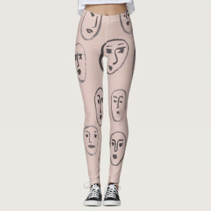 Uttryck av Ansikte Leggings