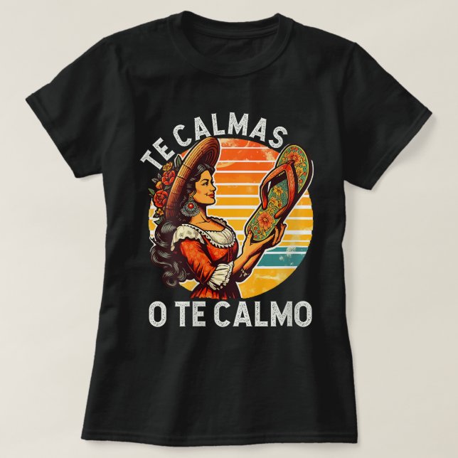 Uttryck av det mexikanska spanska Mor-Mamman Te Ca T Shirt (Design framsida)