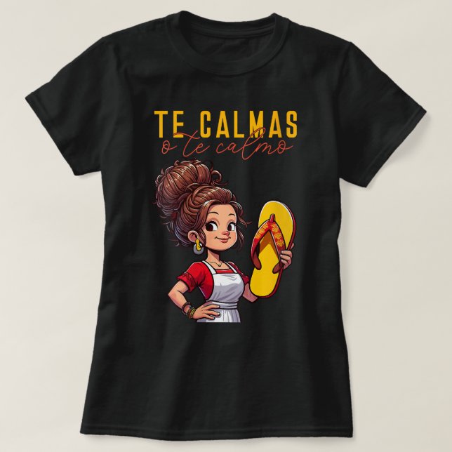 Uttryck av det mexikanska spanska Mor-Mamman Te Ca T Shirt (Design framsida)