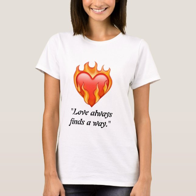 "Uttryck av Kärlek: T-Shirts Adorned with Heartf (Framsida)