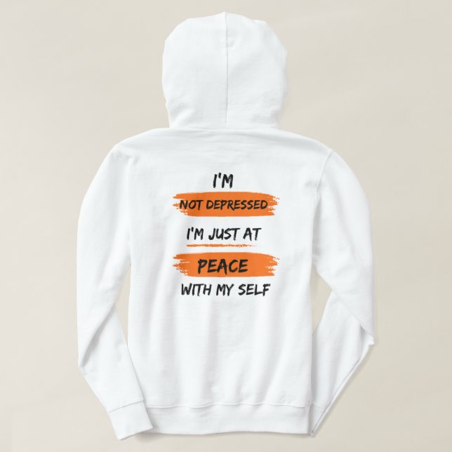 Uttryck dig själv hoodie (Design baksida)
