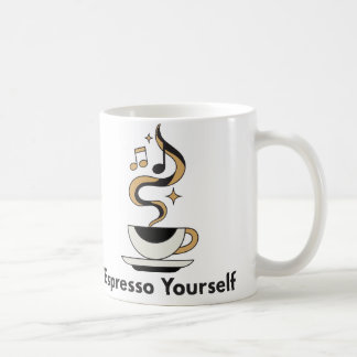 Uttryck dig själv i espresso kaffemugg