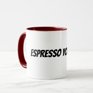 uttryck dig själv med espresso mugg