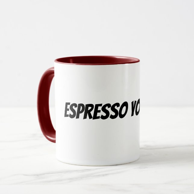 uttryck dig själv med espresso mugg (Framsida vänster)
