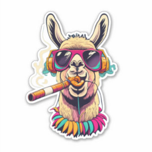 Uttryck dig själv med Llama Vinyl Stickers Klistermärken