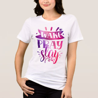 Uttryck Dig Själv - Vakna Be Slå - Rosa T Shirt