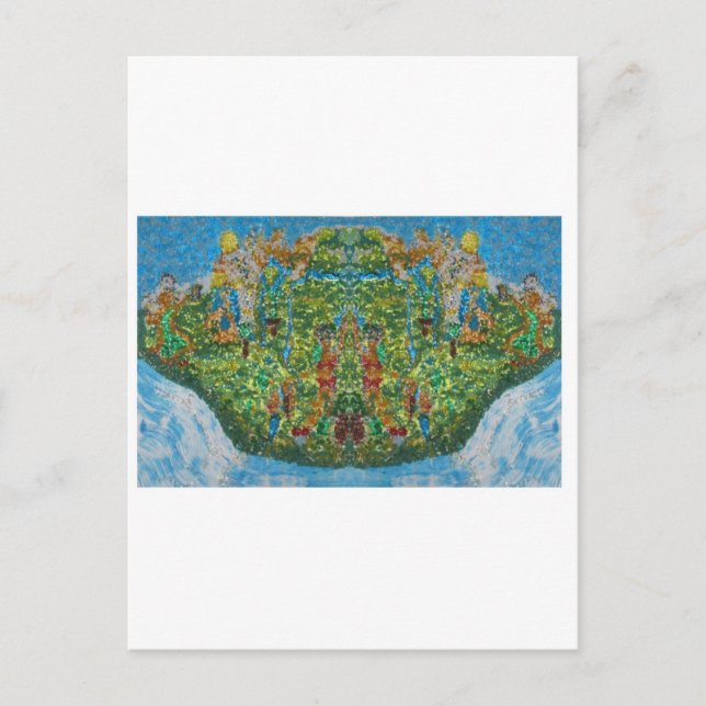 Uttryck för abstrakt: "ESTEPONA DANCING" Vykort (Framsida)