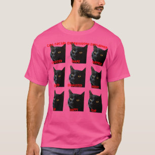 Uttryck för kattansikte Förklarat utklippt diagram T Shirt