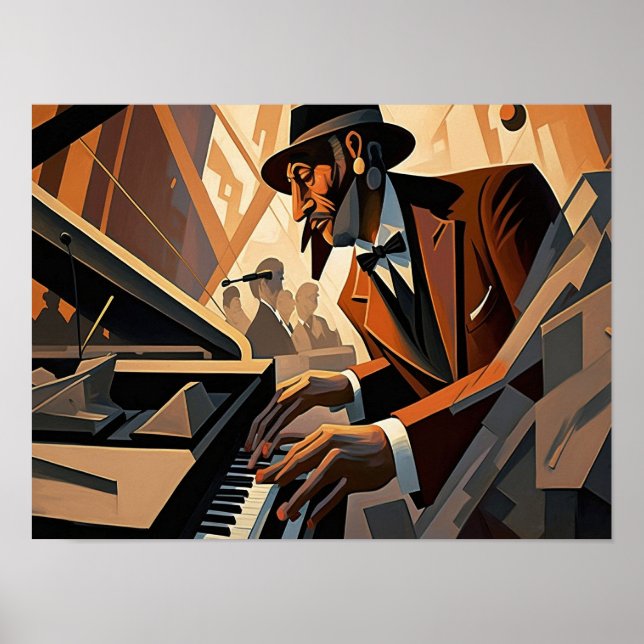 Uttryck från Jazz Wall Bild Poster (Framsidan)